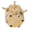 3mm Hexagonal Dental Water Pressure Regulator High Passability Copper Dental Water Valve for Dental