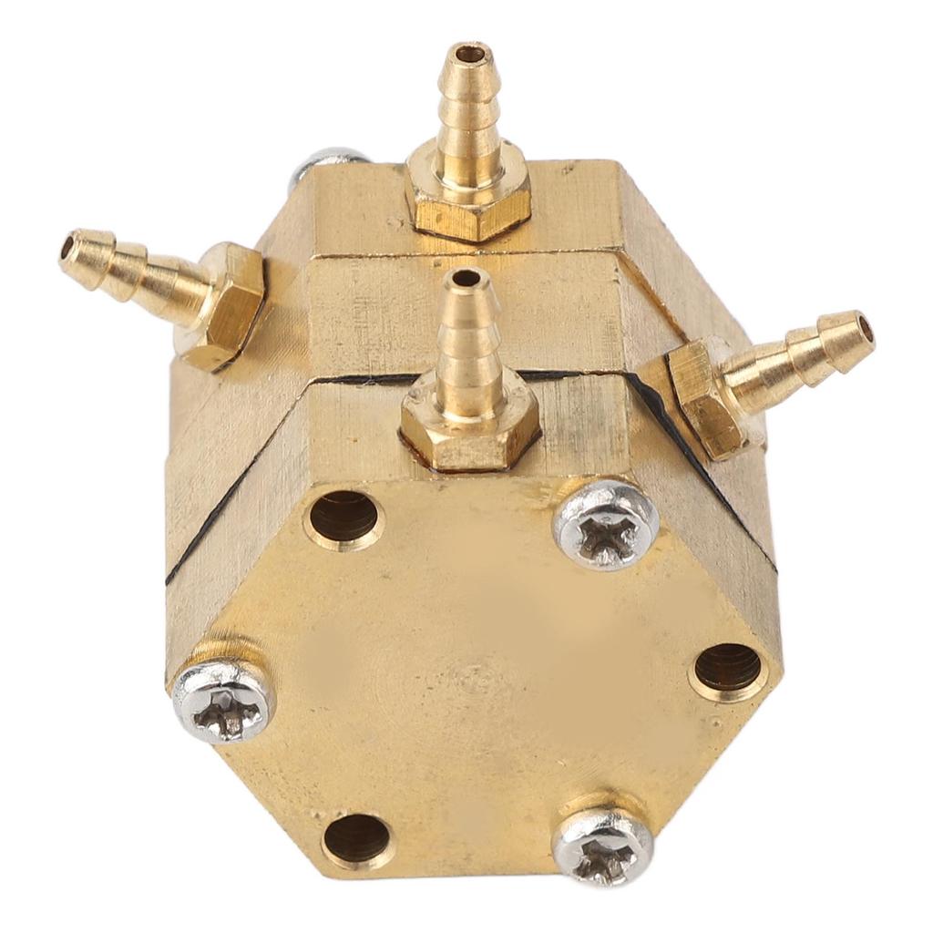 3mm Hexagonal Dental Water Pressure Regulator High Passability Copper Dental Water Valve for Dental