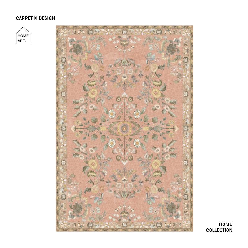 European Vintage Carpet Non-slip Ethnic Rugs for Living Room Bedroom Large Area Lounge Rug Home Decoration