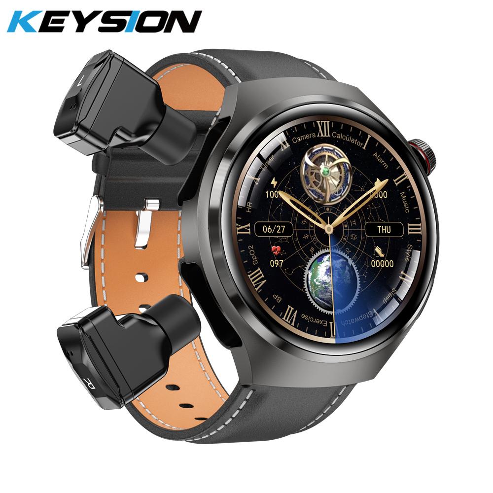 

2025 Смарт-часы 2 в 1 с наушниками Смарт-часы Bluetooth Звонки Мужские часы NFC GPS Трек Монитор сердечного ритма Воспроизведение музыки Смарт-часы