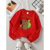 Fashionable Crewneck Sweatshirt Featuring Capybara, Turtle, And Bubble Tea, Perfect for Autumn And Winter
