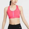 Nike Swoosh Solid Medium Support Breathable Quick-Dry Padded Front Zip Easy-On Sports Bra Women Sports Bra Purple Light-Purple White FN2732629