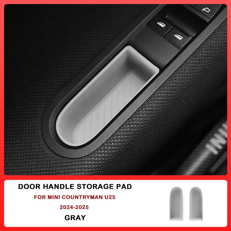 For Mini Cooper U25 Countryman Car Dashboard Storage Box Central Control Storage Wireless Charging Silicone Pad Auto Accessories