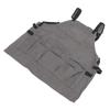 Work Apron Multi Pockets Adjustable Protective Woodworking Tool Apron for Barbecue Electricians Mechanic