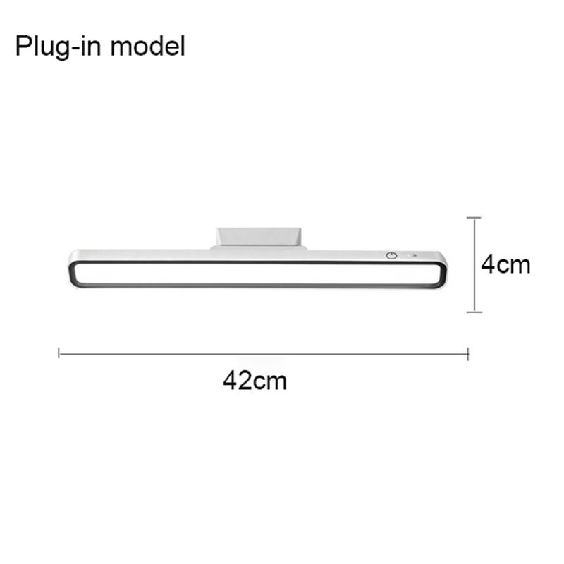 LED Desk Lamp USB Rechargeable Light Stepless Dimming Table Lamp Hanging Magnetic Bedroom Table Reading Rechargeable Night Light