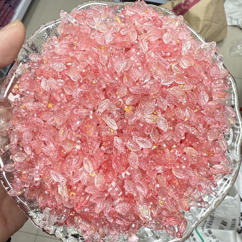 Acrylic Mini Grape Leaf Beaded String for DIY Jewelry Making: Bracelets & Necklaces