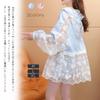 UV Protection Cardigan with Lace Embroidered Floral Sheer Sun Air Conditioning Rash Loose Open Long [CCGGOWMM] Women's Hoodie, Panels, Print, Blouse,