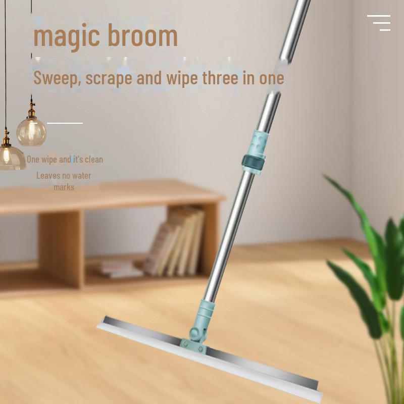 Magic Silicone Broom: Dual-Purpose Wet & Dry Floor Scraper for Bathroom & Household Cleaning