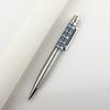 Metal Ballpoint Pen Retractable Signature Pen Crest Style Metal Housing Black Ink Medium Point 0.7mm Smooth Writing