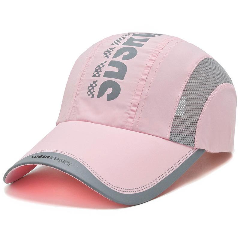 Hat Summer Men's and Women's Baseball Cap Korean Version Outdoor Sports Sun Hat Sunscreen Sun Hat Quick Drying Breathable Mesh Hat