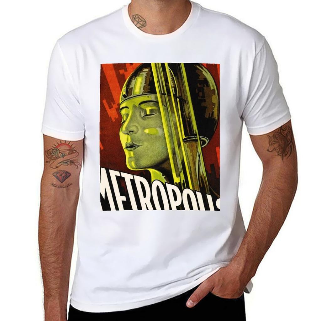 METROPOLIS Directed by Fritz Lang German Sci Fi Movie Cult TShirt summer shirt shirts graphic tee t shirts for men pack
