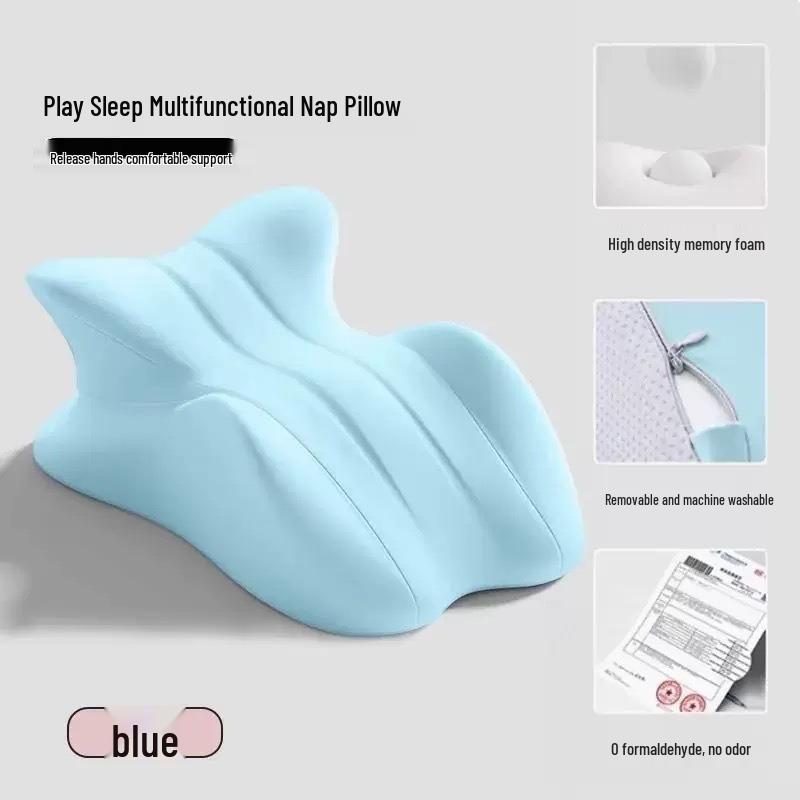 

Multi-Functional Nap Pillow: Perfect for Stomach Sleeping, Phone Use in Bed, Prone Position Support, Bedside Cushioning, and Lumbar/Backrest Support. In Stock