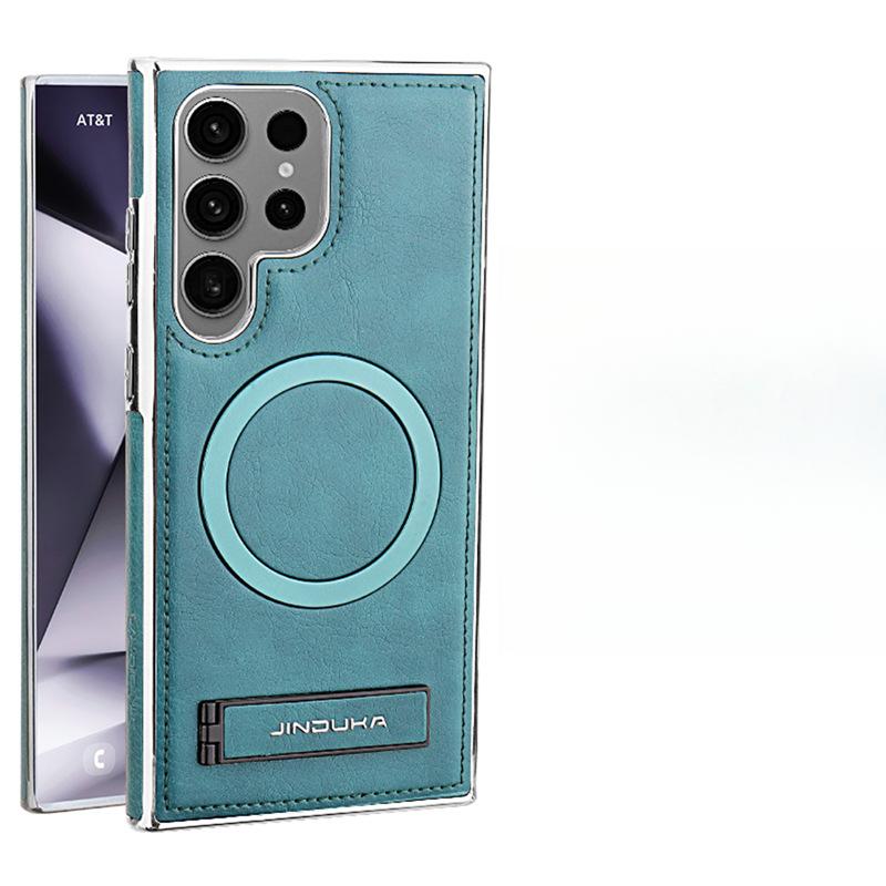 

Кожаный чехол-книжка Galaxy23PLUS для деловых мужчин с магнитной зарядкой для Samsung S24Ultra, чехол-подставка для телефона Samsung Galaxy S23