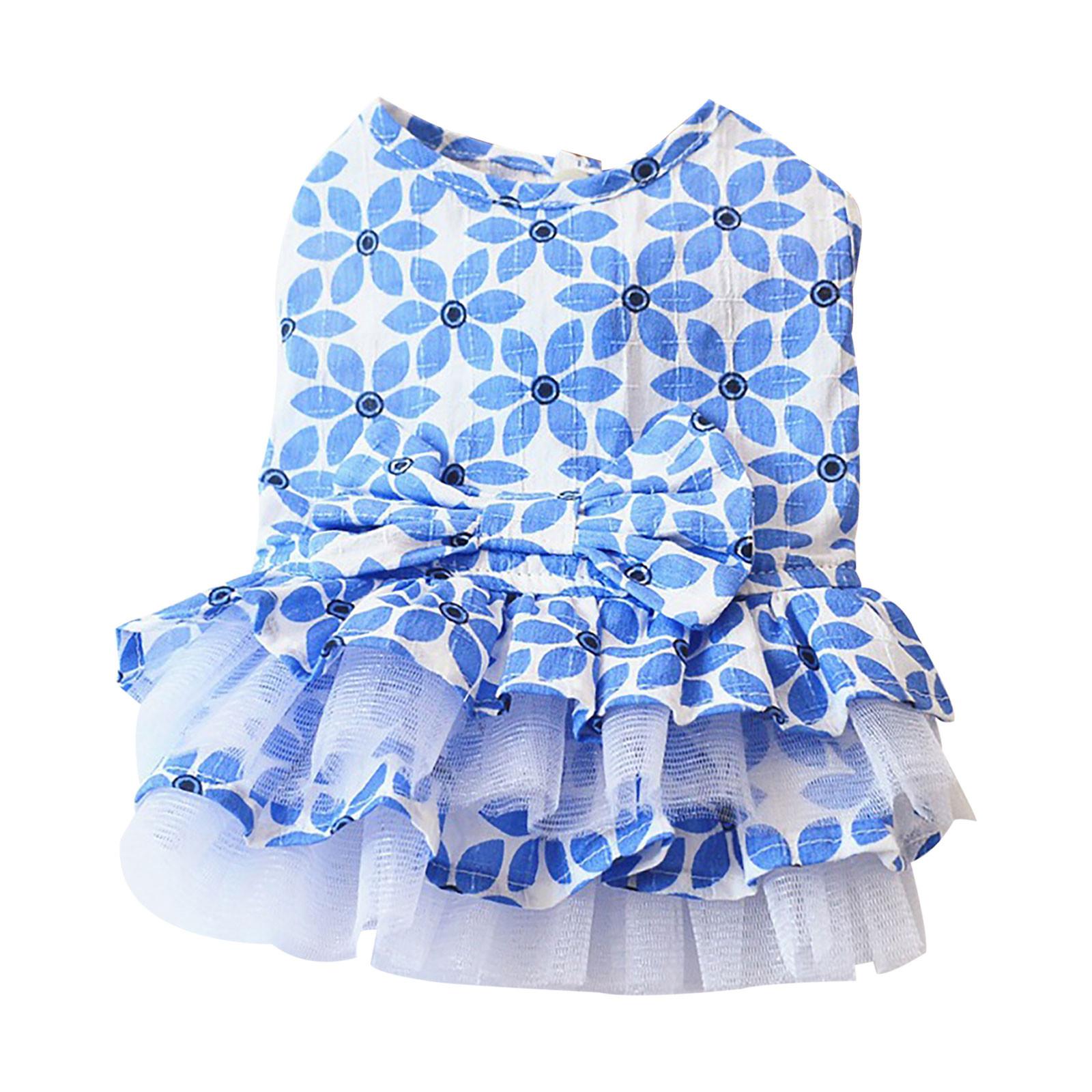 

Dog Clothes Spring And Summer Thin Skirt Pet Clothes Cute Bow Shawl Skirt Teddy