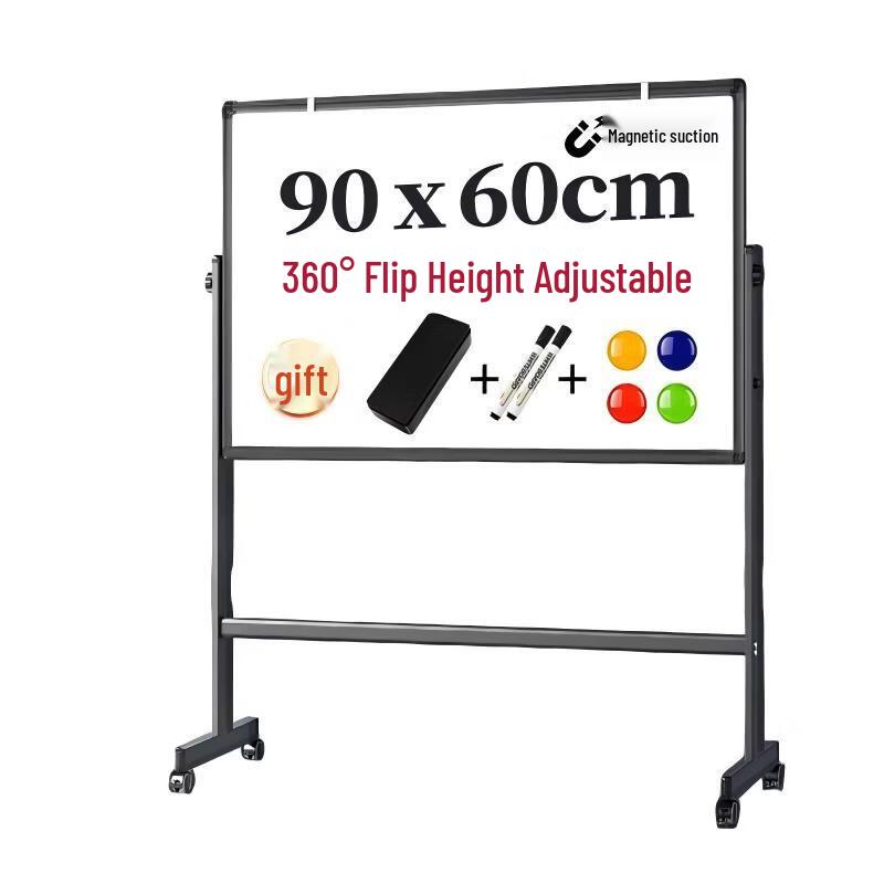 Deli 90x60cm Horizontal Mobile Stand Whiteboard