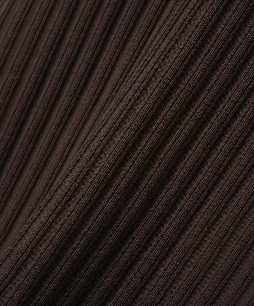 MILLO ARCHIVE Draft Henley Neck Knit [Brown]