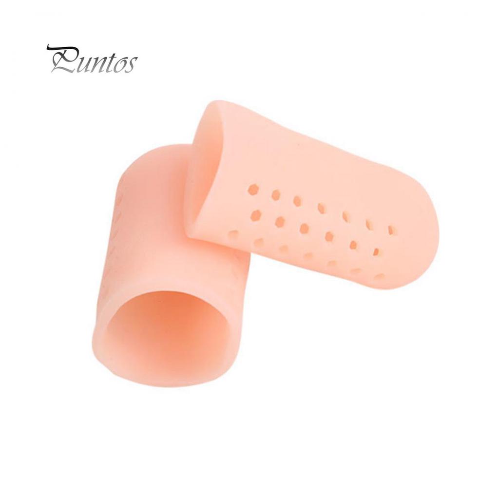 2 Stück Anti-Schleifen Big Toe Protector Case Cover Separator Fußpflege mit Loch