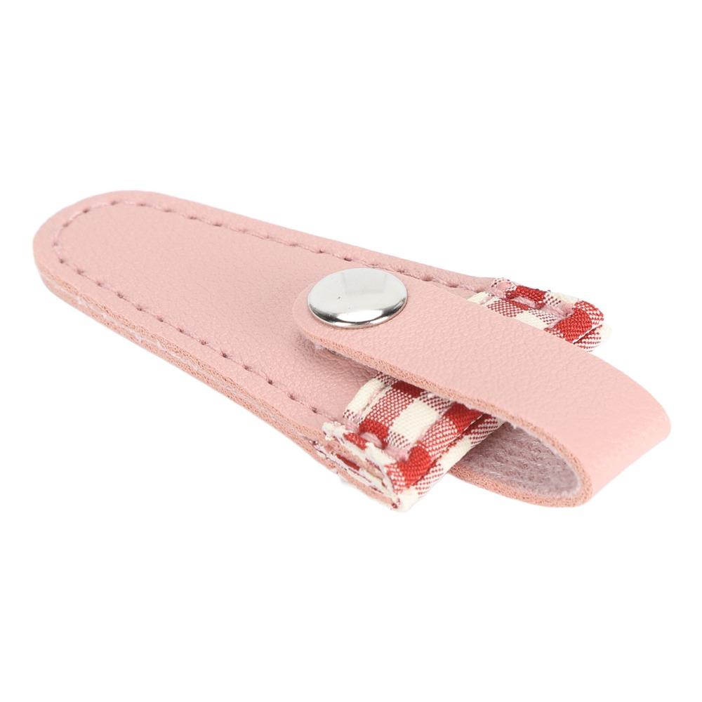 Protective Scissors Protective Cover Color Lattice PU Leather Scissors Cover For Embroidery