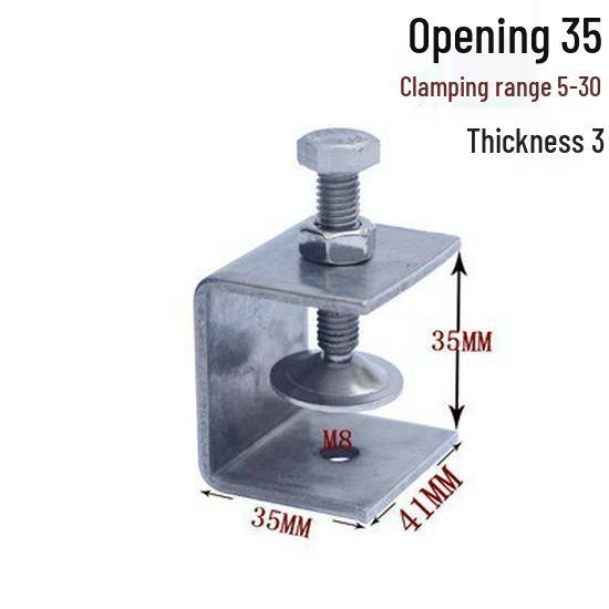 C304 Tiger Claw U-Shaped Stainless Steel Pipe Clamp