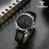 TORSO Kombe Engraving Leather Men's Watch T106L-SBBK