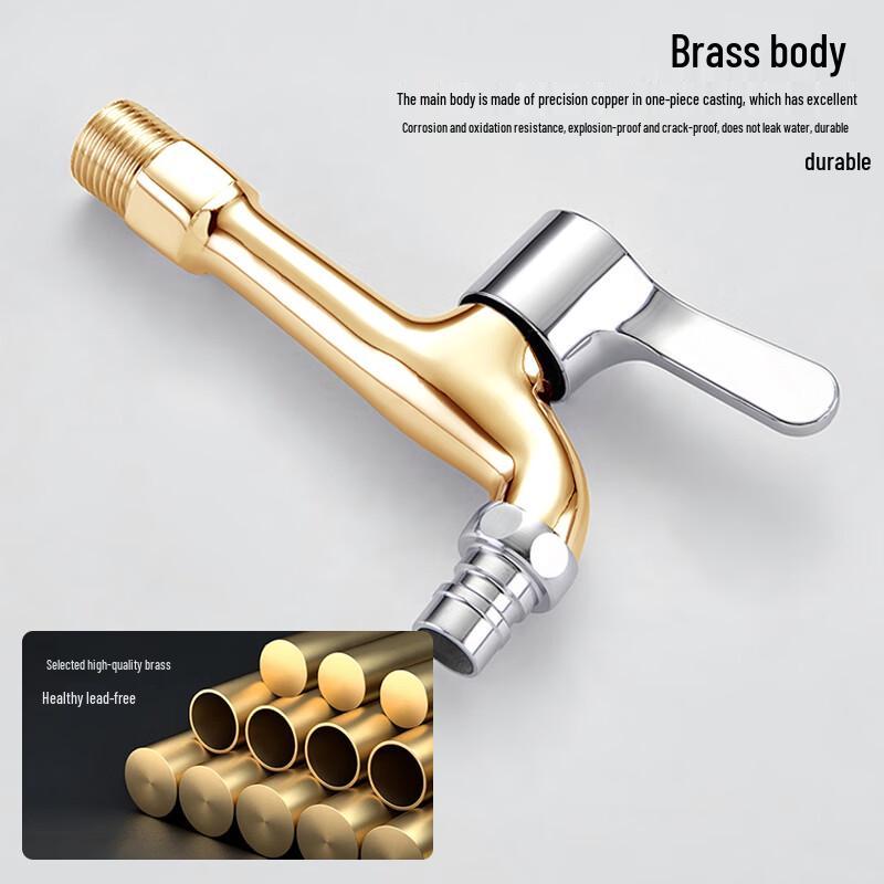 KEGOO Extended Brass Washing Machine Faucet