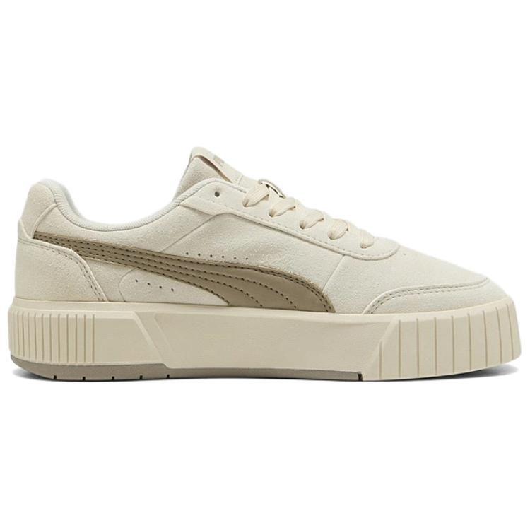Puma Carina Mia Women Wear-resistant Low-top Skate Shoes Beige 402638-01