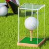 Scatola Contenitore in Acrilico per Palline da Golf Custodia Espositore per Palline da Golf Contenitore Copertura Protettiva per Golf Supporto Antipolvere