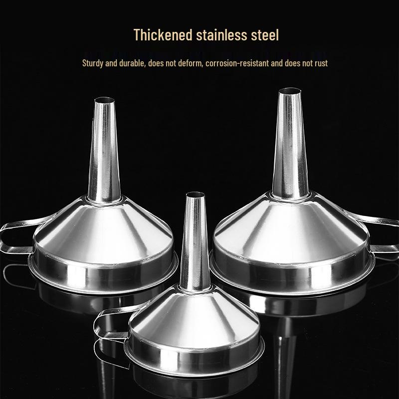 Stainless Steel Mesh Funnel for Oil, Wine, and Water Filtration