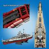 2081pcs Military WW2 Bismarck Battleship Large Boat Cruiser Model Weapon Building Blocks MOC Warship Set Toys for Children Gifts