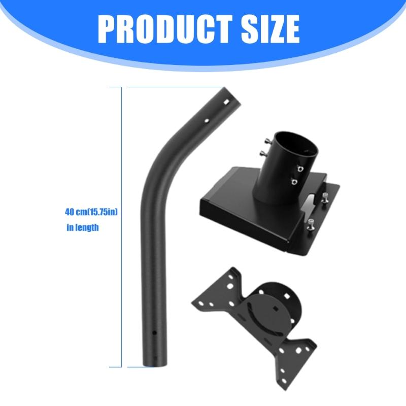 Weatherproof Pipe Adapter Stand For Internet Antennas 360 Degree Adjustable Mounting System For Fixed Wireless Terminals