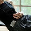 Lazy High-End Heavy Industry Design Silver Small Comb Necklace Women'S Retro Long Leather Rope Simple Sweater Chain