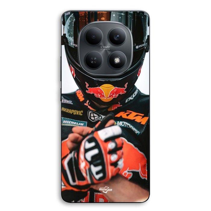 Coque de téléphone - MANIACASE - Xiaomi Redmi Note 15 5G - Silicone TPU - Motif Miguel Oliveira MotoGP - Noir