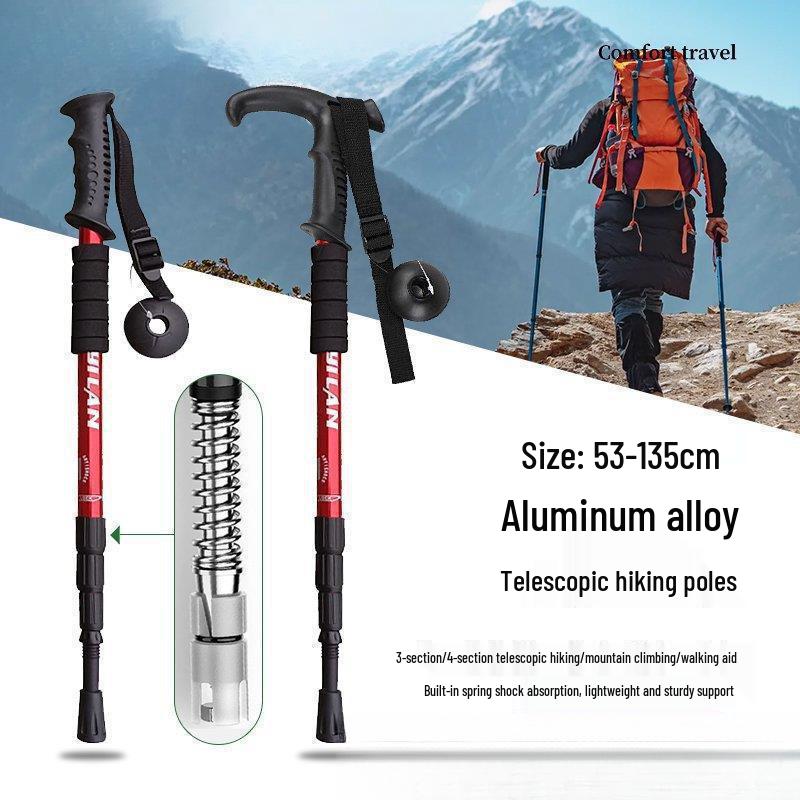 Decathlon Multifunctional Telescopic Trekking Poles for Men, Women, and Children