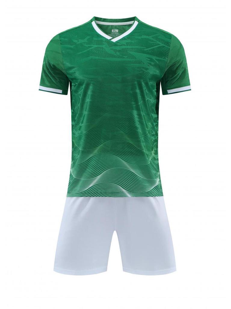 Hochwertiges Jacquard-Fußballtrikot: Schnelltrocknendes Kurzarmtrikot für Jugendliche & Erwachsene