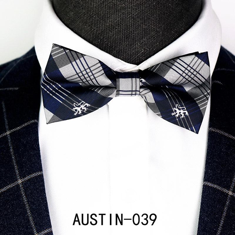Men's Jacquard Bow Tie & Boutonniere Set for Weddings