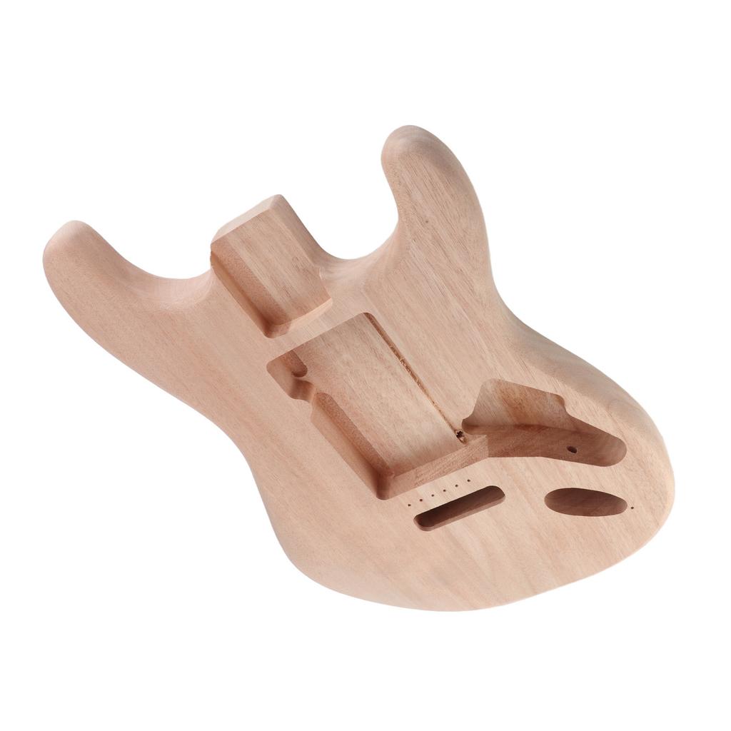 Unfinished Electric Guitar Barrel Mahogany DIY Professional Electric Guitar Body Replacement Blank GSB09