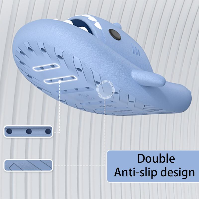 Summer New Kids Toddler Baby Outdoor Eva Slippers Cute Flat Heel Children Beach Sandals Cartoon Shark Kids Slippers
