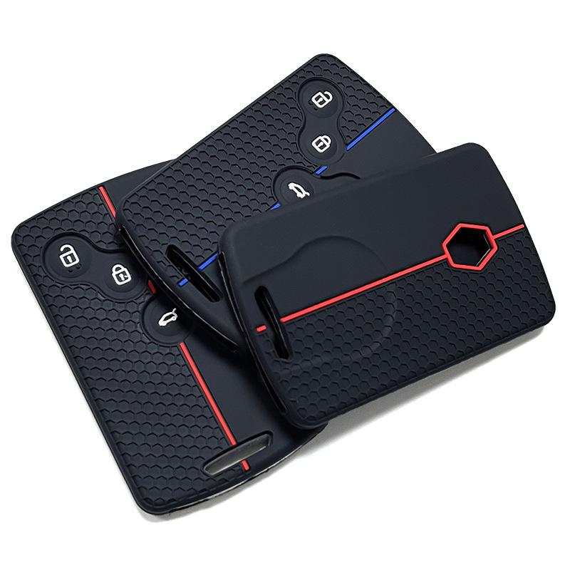 Renault Kadjar/Koleos Silicone Car Key Cover with Honeycomb Design