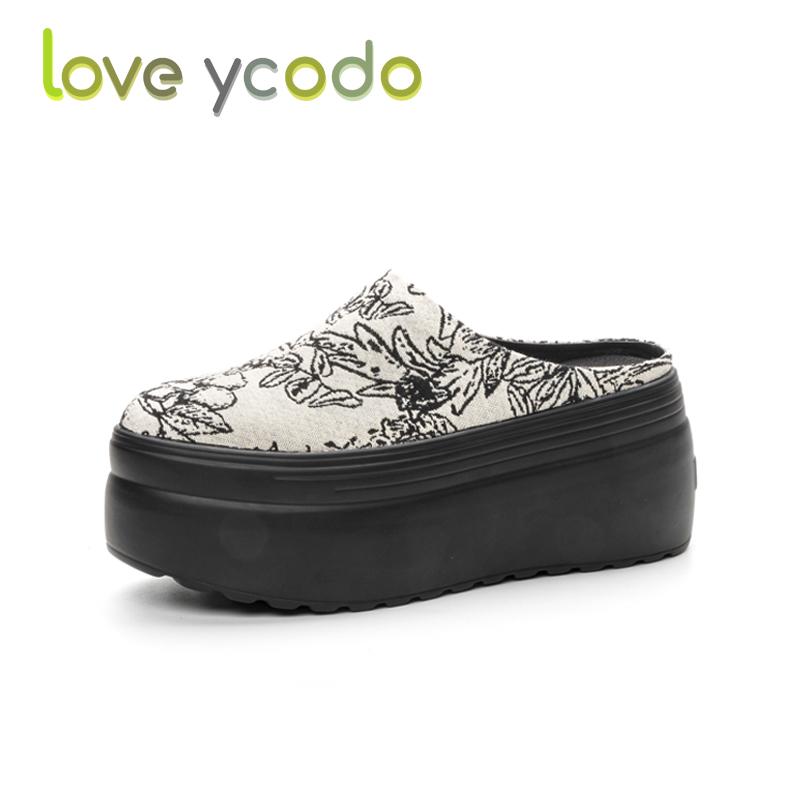 Жіноче повсякденне взуття Модне повсякденне на товстій підошві Водонепроникна платформа Зручне весна літо осінь осінь Студентська мода повсякденне взуття