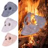 Lagerfeuerstelle Schädel Dekoration Realistisches Skelett Design Kaminzubehör Keramik Schädel Skulptur Heimdekorationszubehör