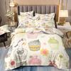 Set da letto a tre pezzi con stampa digitale 3D copripiumino federa biancheria da letto quattro stagioni universale singolo doppio copripiumino