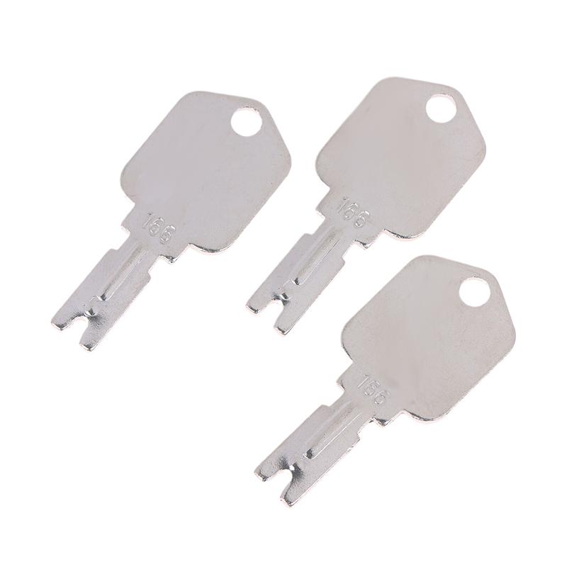 1/3/5Pcs For 166 186304 Forklift Key Heavy Duty Equipment Keys For Excavator Dozer Loader Backhoe Starter A214062 5133504