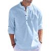 Bellstone Men' Cotton Blend Solid Regular Fit Kurta (Kurta1 Single Sky Blue Large