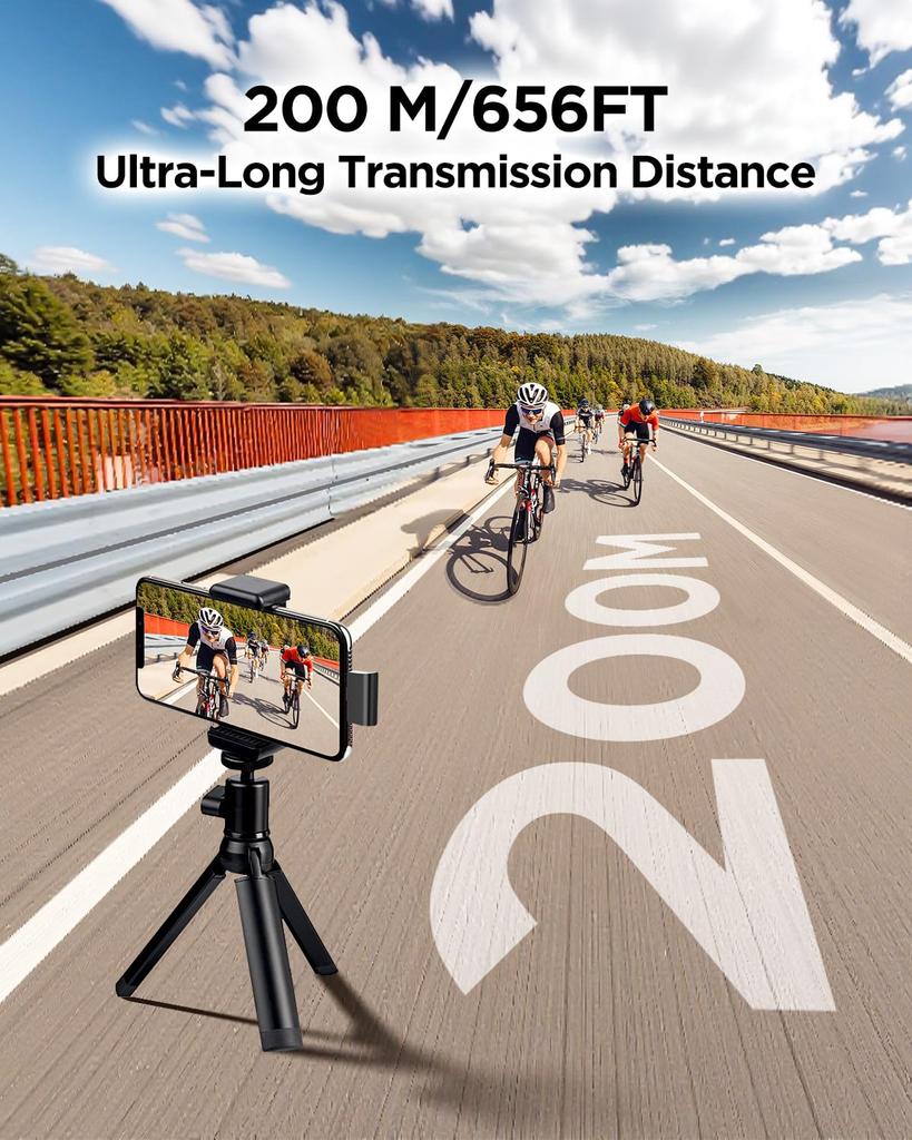 Saramonic Air SE Wireless Lavalier Microphone 48kHz 24-bit USB-C Mini 24-Hour Recording Vlog Live Streaming YouTube Interview 2TX Lightning