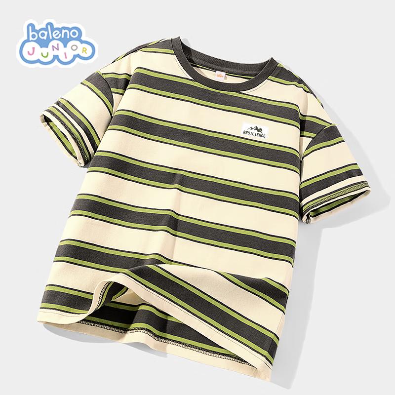 Baleno Boys  2025 Summer Striped T-Shirt