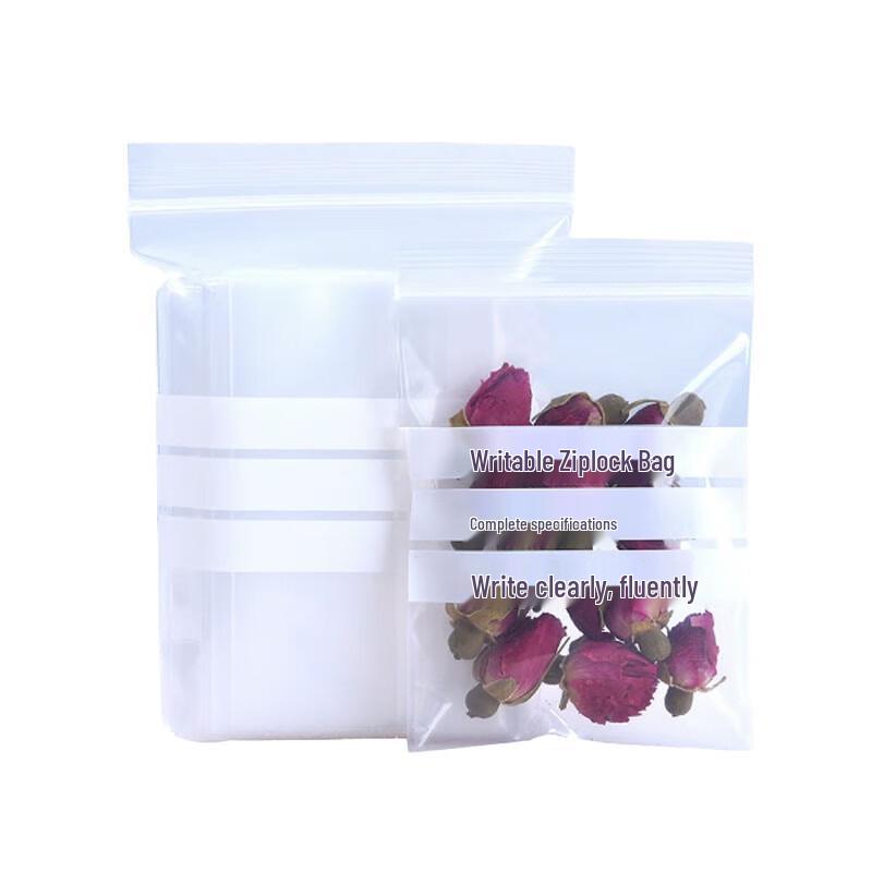 WENBORUIKANG Writeable Transparent Resealable Bags