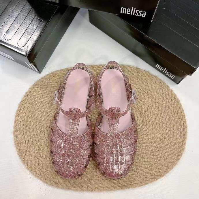 Melissa Damensandalen Ins Stil Retro Gewebt Einfach Römische Sandalen Sommer
