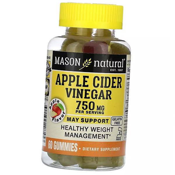 

Яблучний оцет з імбиром, Apple Cider Vinegar, Mason Natural 60таб (72529017) 60tab