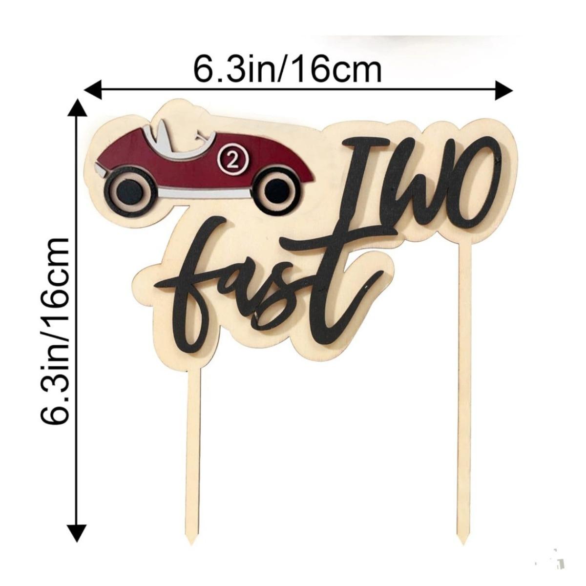 

Топпер для торта, Топпер для торта на второй день рождения Two Fast - Деревянный гоночный автомобиль, Украшения для вечеринки на второй день рождения с гоночным автомобилем, Топпер для торта на день рождения с гоночным автомобилем красный