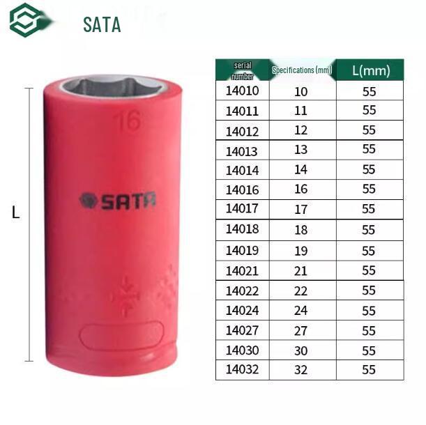 SATA VDE Insulated Socket Series (12.5MM) - Models 14010 to 14016